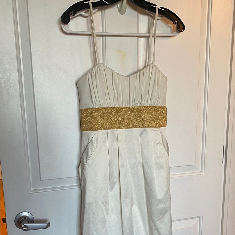 Formal white cocktail dress